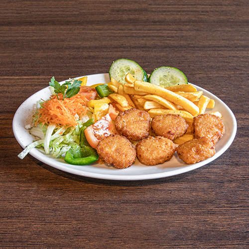 Chicken Nuggets mit Pommes frites