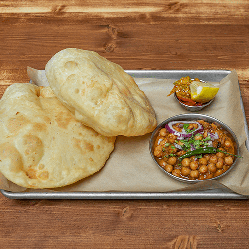 Chana Bhatura (vegan)