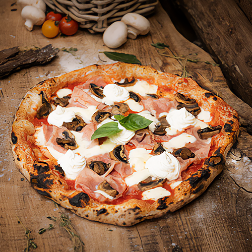Pizza Prosciutto e Funghi