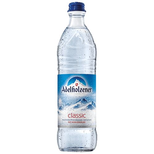 Adelholzener Mineralwasser mit Kohlensäure 0,5l