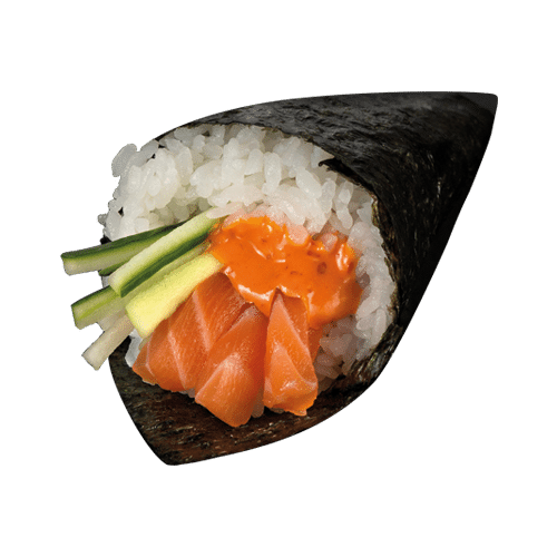 Temaki Spicy Salmon (würzig scharf)