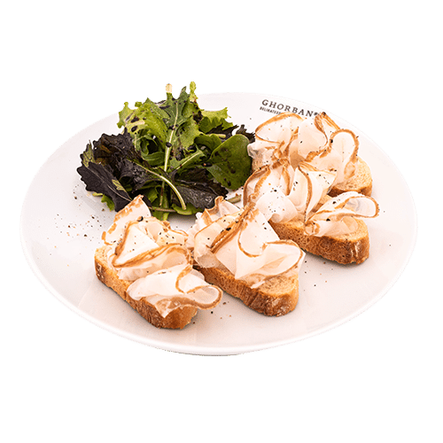 Canapés mit Lardo