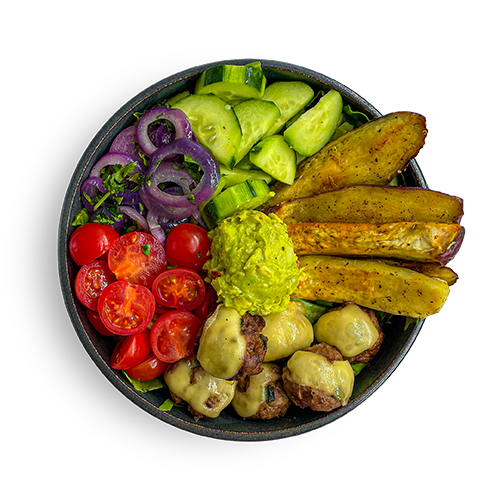 Die gesunde Cheeseburger-Bowl