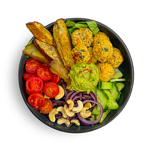 Die vegane Burger-Bowl