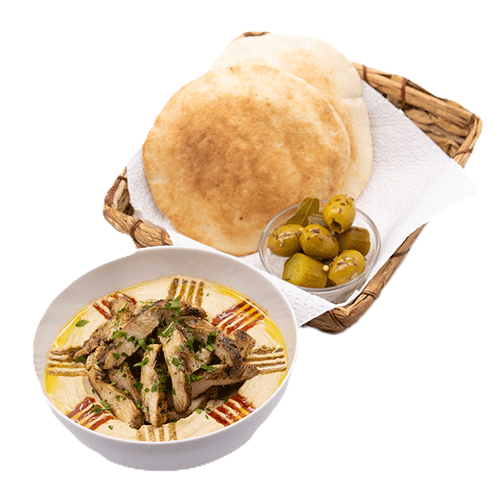 Hummus mit Hähnchen