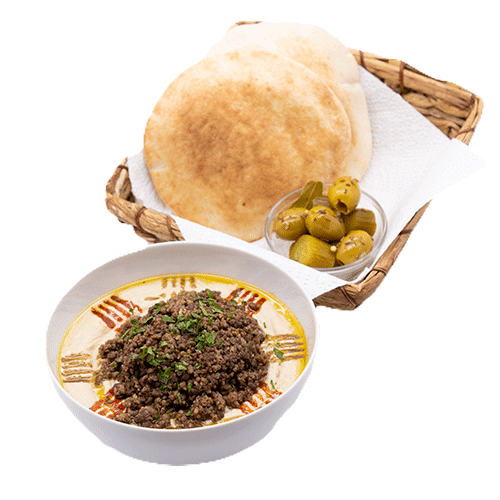 Hummus mit Fleisch