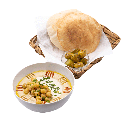 Hummus mit Tahini und Kichererbsen (vegan)