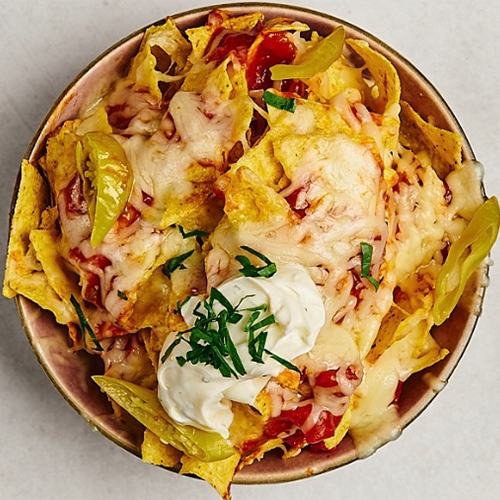 Überbackene Nachos