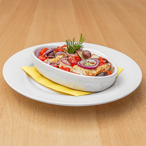 Gratinierter Schafskäse