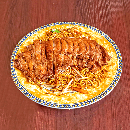 Ente mit Sojakeimen