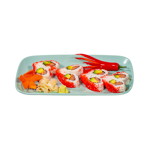 Sake Avocado Inside-Outside Roll