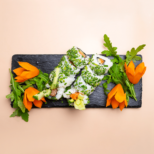Sake Kappa Inside-Outside Roll