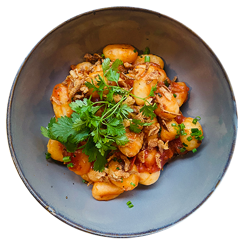 Pasta Knuspertomate (vegan)
