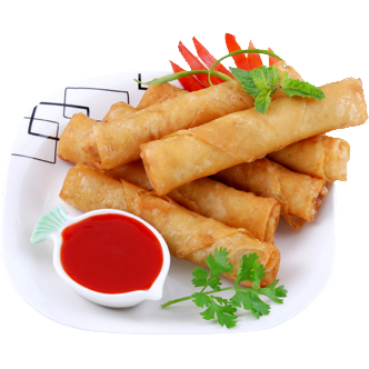 Vegetarische Frühlingsrolle