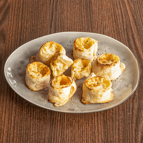 Filled pizza buns with cheese