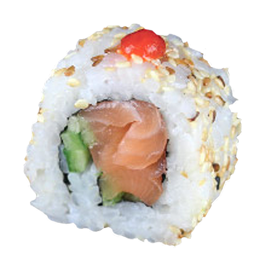 Hot Alaska Ura-Maki (4 Stück, scharf)
