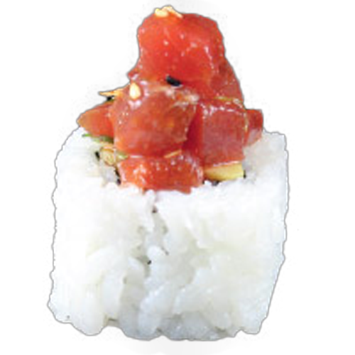 Spicy-Tuna Ura-Maki (4 Stück, scharf)