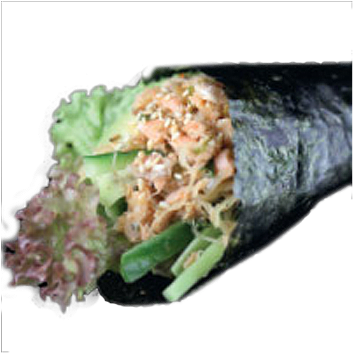 Grilled Lachs-Temaki (1 Stück)