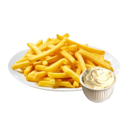 Pommes mit Mayonnaise