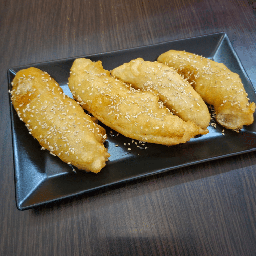 Gebackene Banane mit Honig