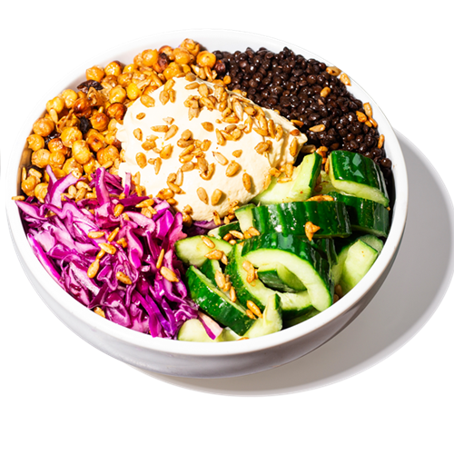 Crunchy Hummus Protein Bowl