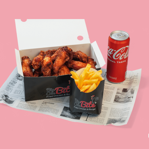 30er Naked Hot Wings Menü