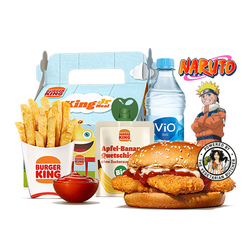 King Jr. Meal Plant-based Ketchup Nugget Burger