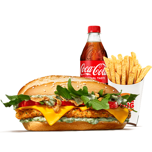 Plant-Based Long Chicken Supreme Menü