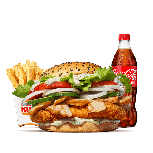 Kebab Style Lover mit Chicken-Patty King Menü