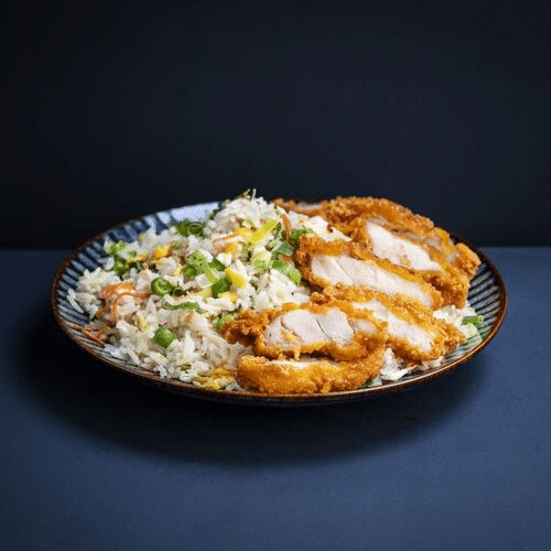 Gebratener Reis mit Katsu-Tenders