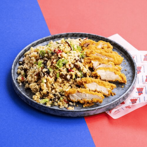 Koreanisches Hähnchen Gebratener Reis