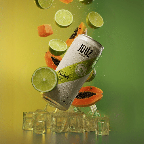 JUUZ Protein Soda - Lime Papaya 0,33l