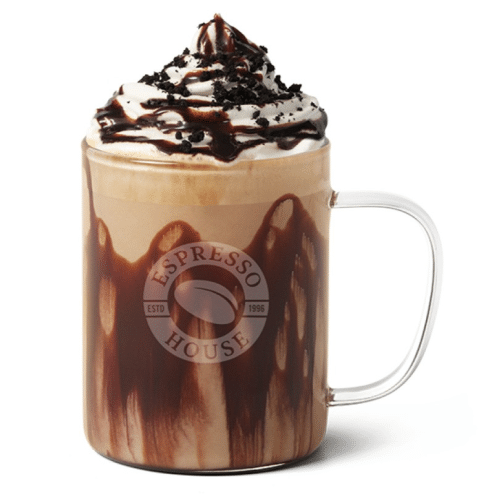 Haselnuss Schoko Latte