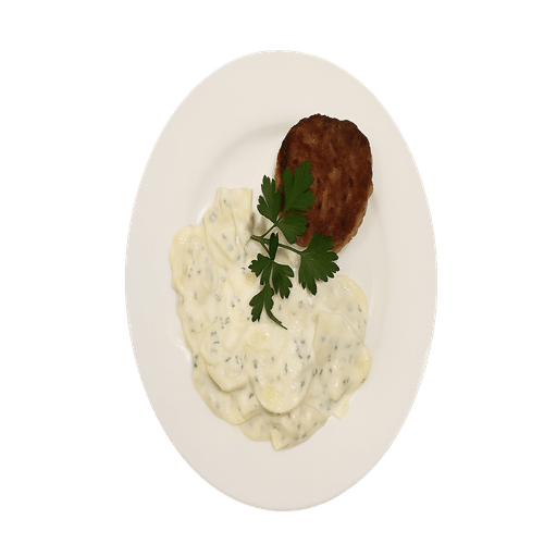 Boulette mit Kartoffelsalat