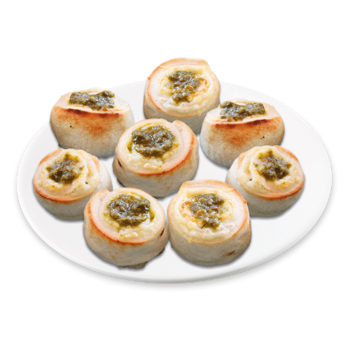 Bambini alla Pesto (8 Stück, vegetarisch)
