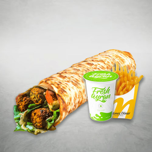 Falafel Wrap Menü [Large]