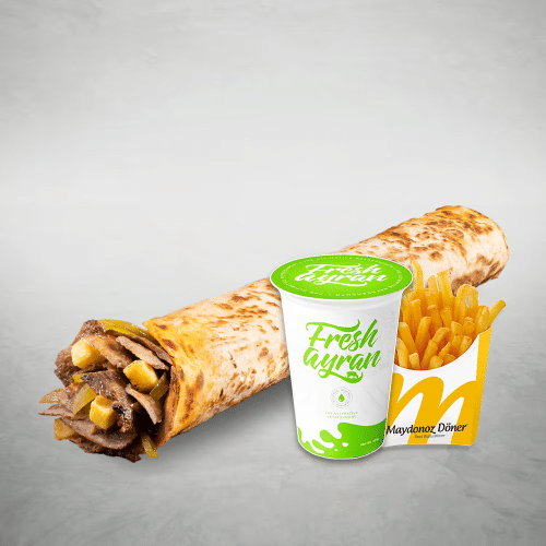 Rindfleisch Wrap Menü [Large]