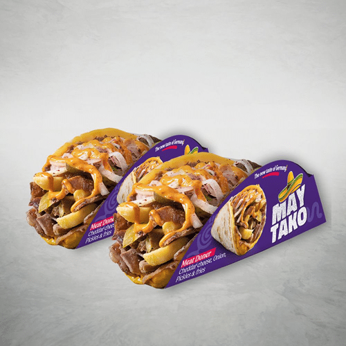 Doppeltes Rindfleisch Döner Maytako Menü