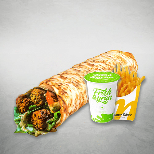 Falafel Döner Wrap Menü [Large]