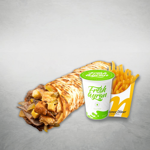Mix Döner Wrap Menü [Medium]