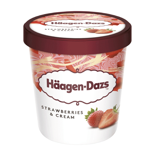 Häagen Dazs Strawberries & Cream 460ml
