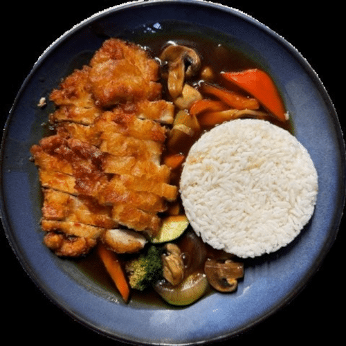 Gebackene Hühnerbrust mit pikanter Hoisin-Sojasauce