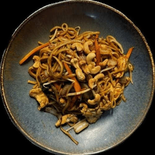 Kantonesische Bratnudeln (scharf)