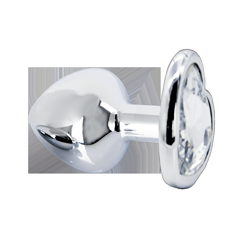 Herz Plug kristall Size S