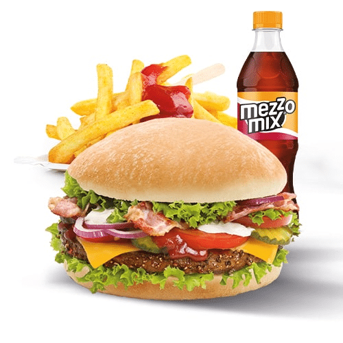 Bacon Cheese Burger Menü