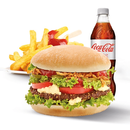 Oldschool Burger Menü