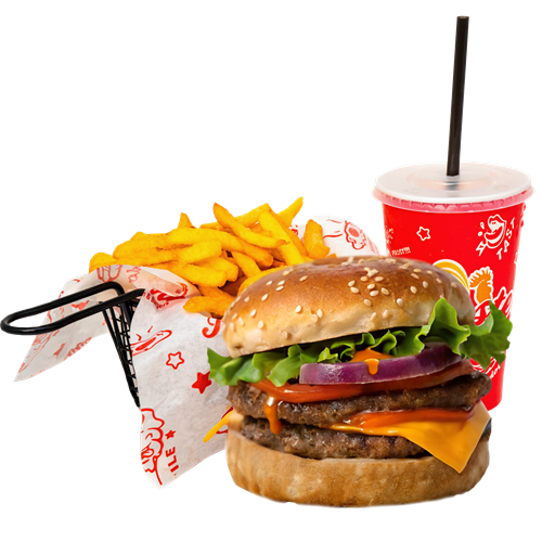 Double Cheeseburger Menü