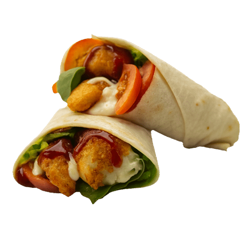 Rooster Filet Barbecue Wrap