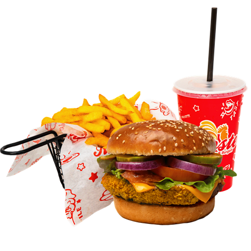 Rooster Mexican Burger Menü