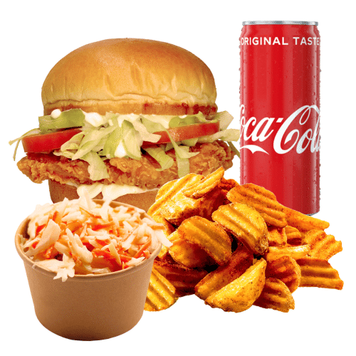 Mega Chicken Burger Menü